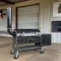 80 Gallon Custom Offset Smoker with Bendable Stack by Heirloom Pits
