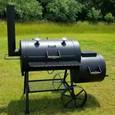 Heavy-Duty Backyard Offset Smoker (24″ x 64″)