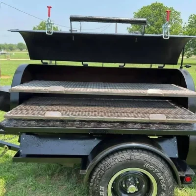 Heavy-Duty Custom Offset Smoker Trailer – Mobile BBQ Pit by J’s Backyard Grills
