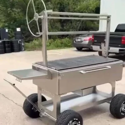 Stainless Santa Maria Grill (Lone Star Grillz Wagon)